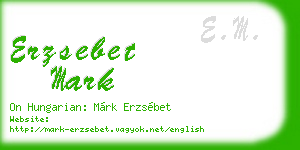 erzsebet mark business card