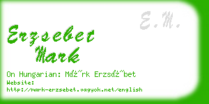 erzsebet mark business card